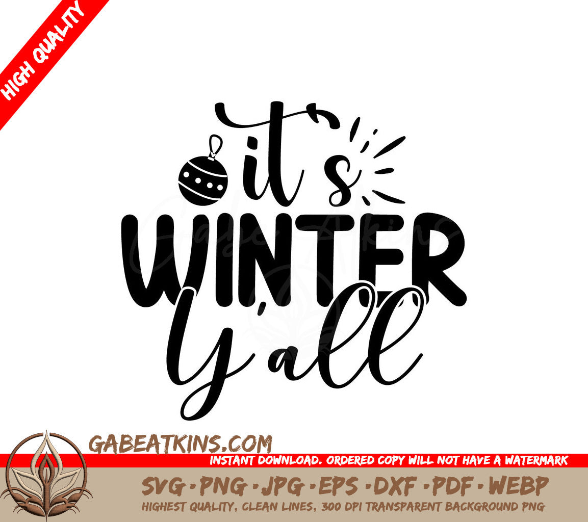 Winter Yall SVG SVG