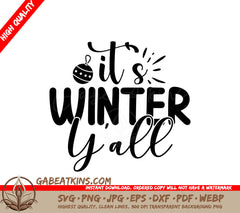 Winter Yall SVG SVG