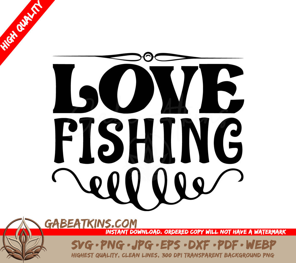 Fishing Love SVG SVG