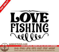 Fishing Love SVG SVG