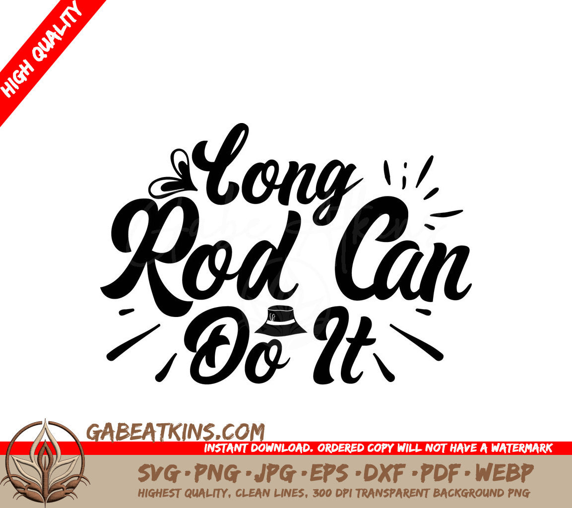 Long Rod Fishing SVG SVG
