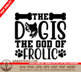 Dog Frolic SVG SVG