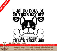 Dog Day Off SVG SVG