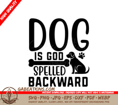 Dog Is God SVG SVG