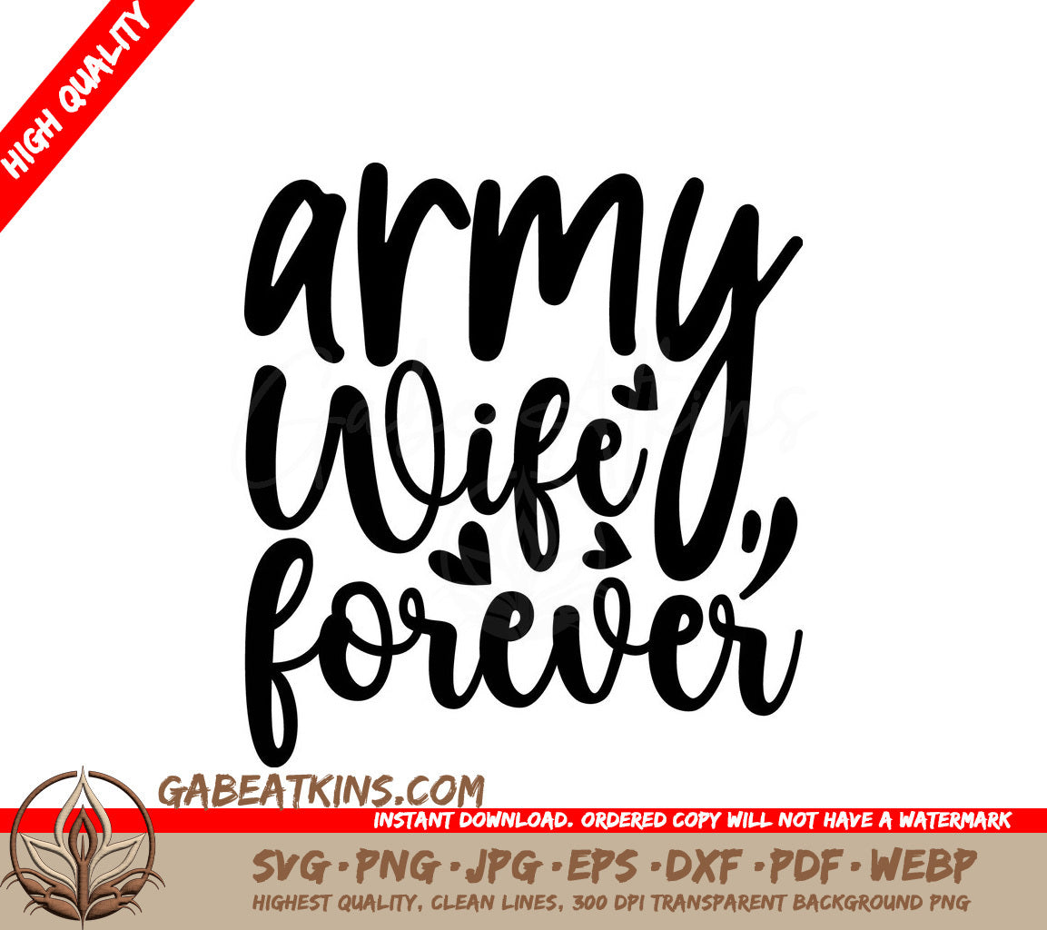 Army Wife Forever SVG SVG