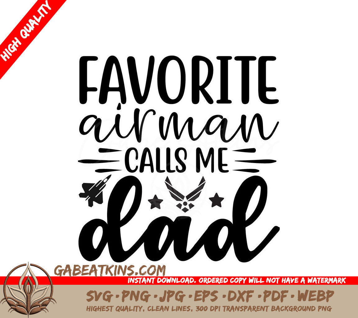 Airman Dad SVG Design SVG