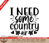 Country Air SVG Design SVG