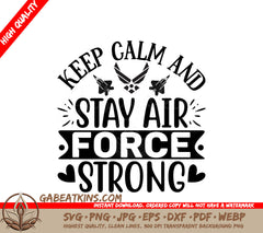 Air Force Keep Calm SVG SVG