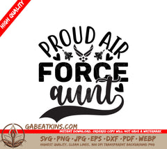 Proud Air Force Aunt SVG SVG