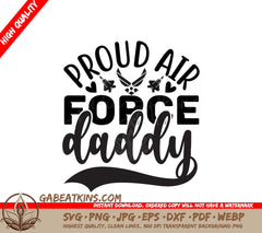 Air Force Daddy SVG Design SVG