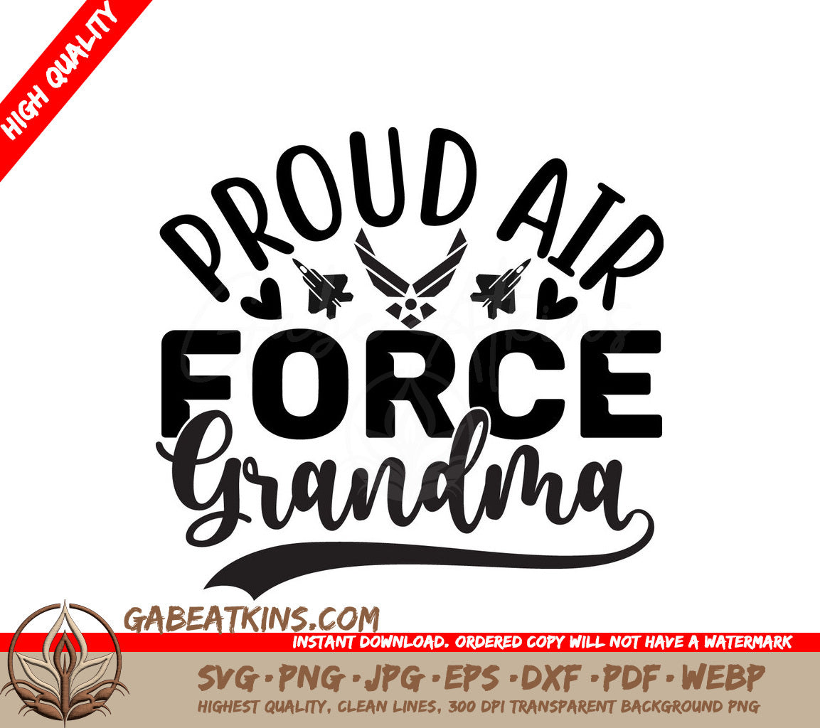 Proud Air Force Grandma SVG SVG