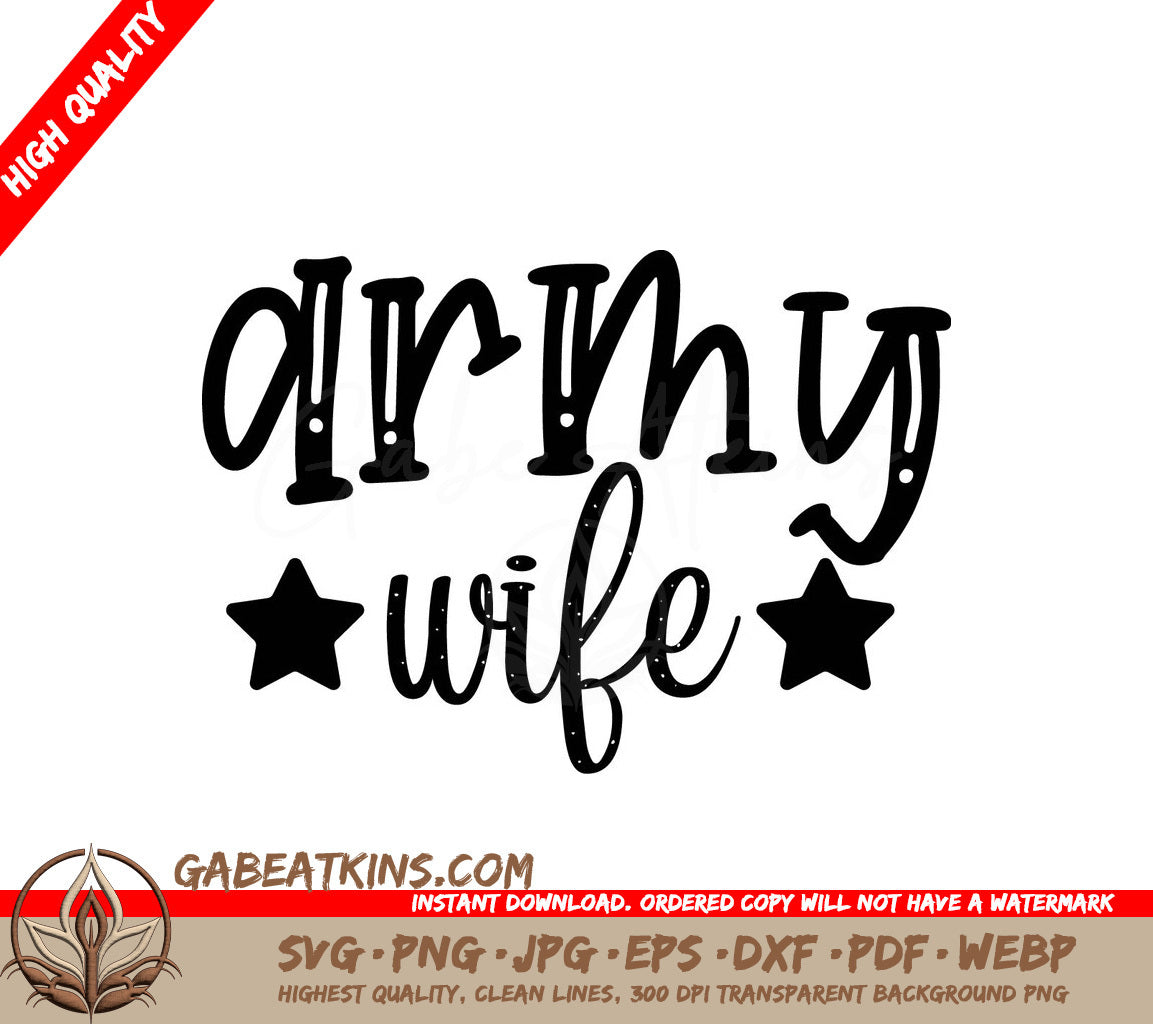 Army Wife SVG SVG