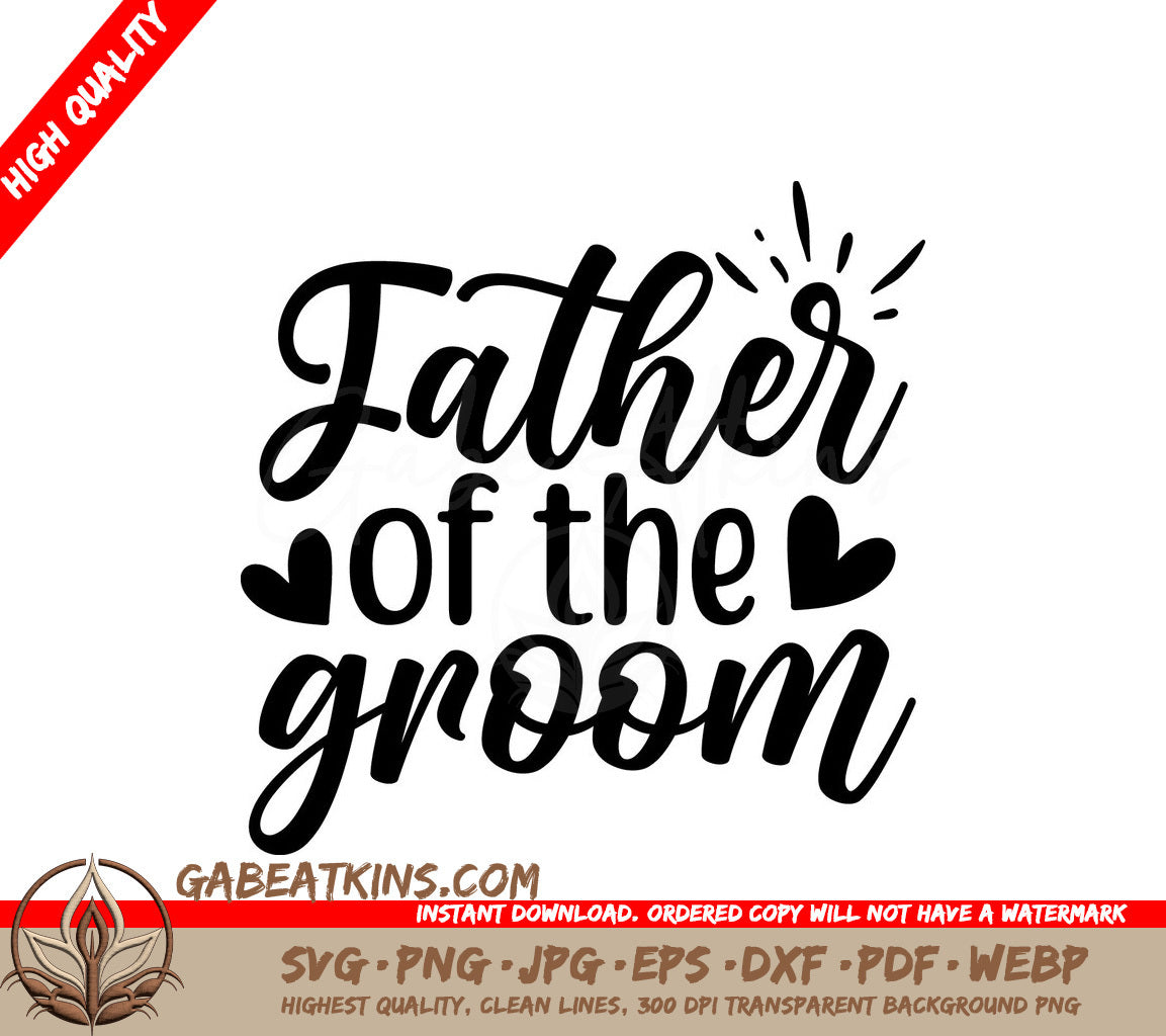 Father of the Groom SVG Design SVG