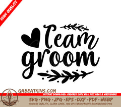 Team Groom SVG SVG