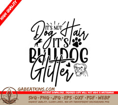 Bulldog Glitter SVG Design SVG