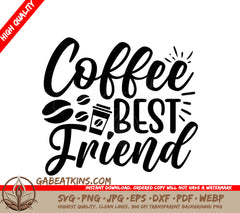 Coffee Best Friend SVG Design SVG