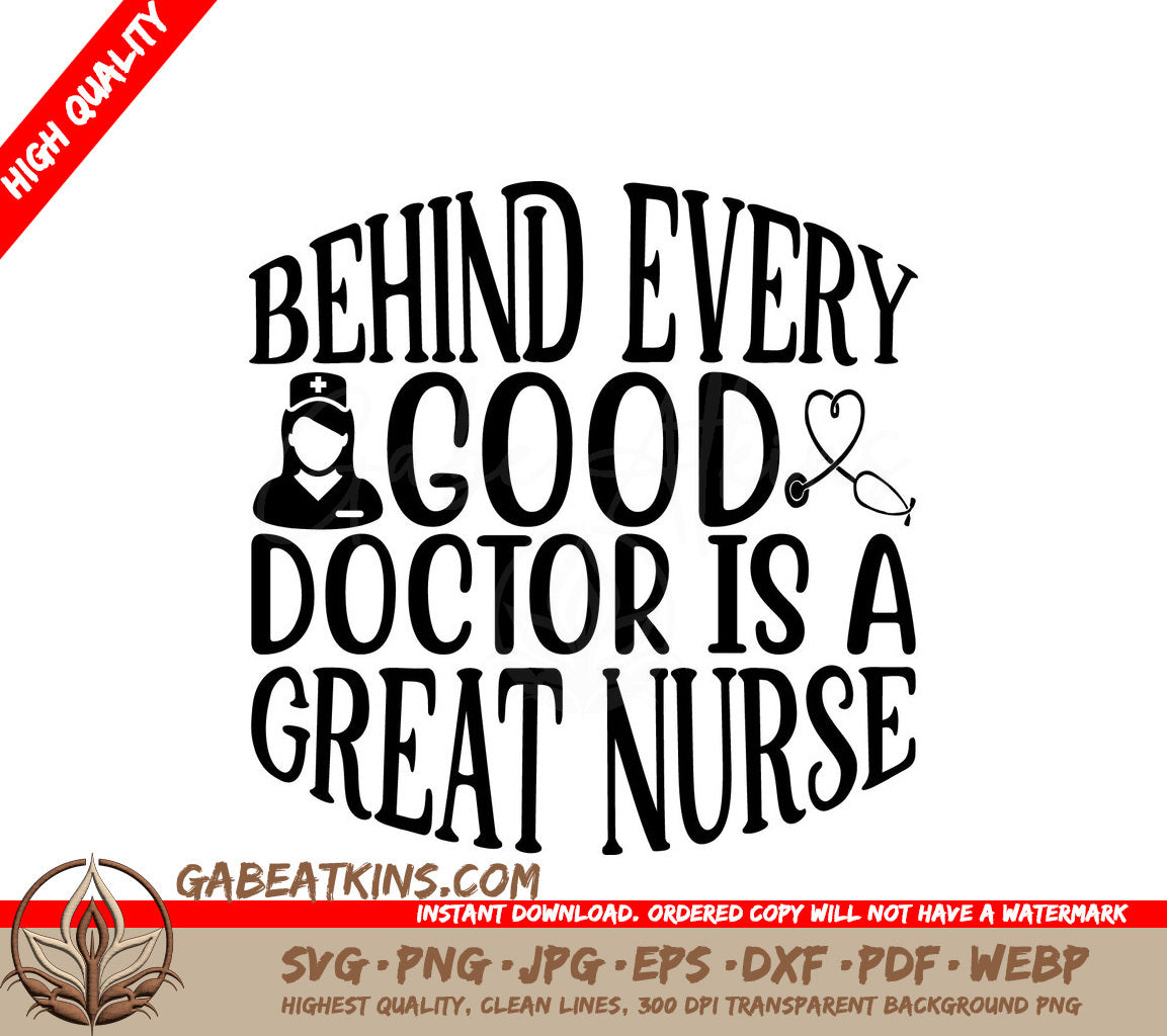 Great Nurse SVG Design SVG