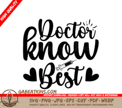 Doctor Know Best SVG Poster SVG