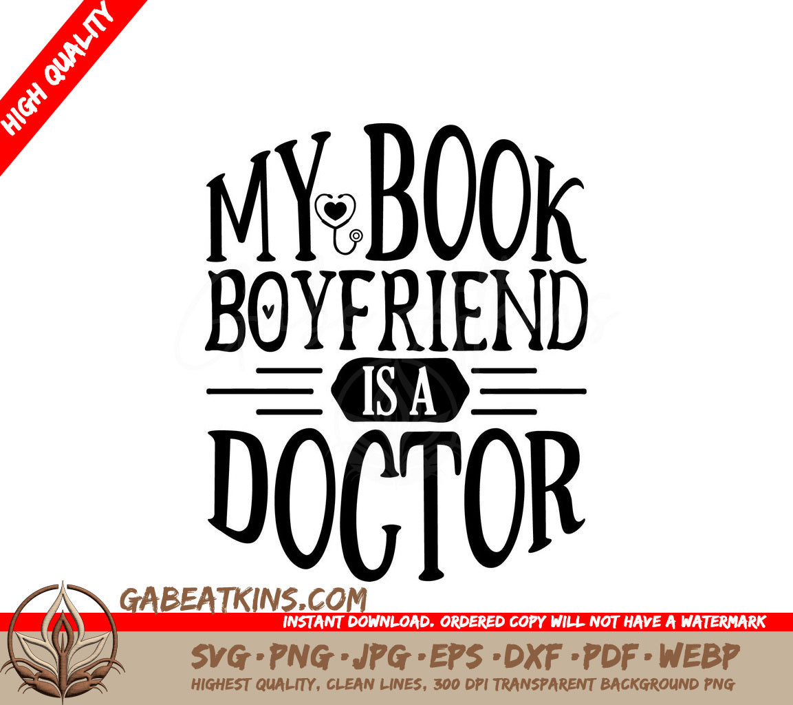 Doctor Book Boyfriend SVG SVG