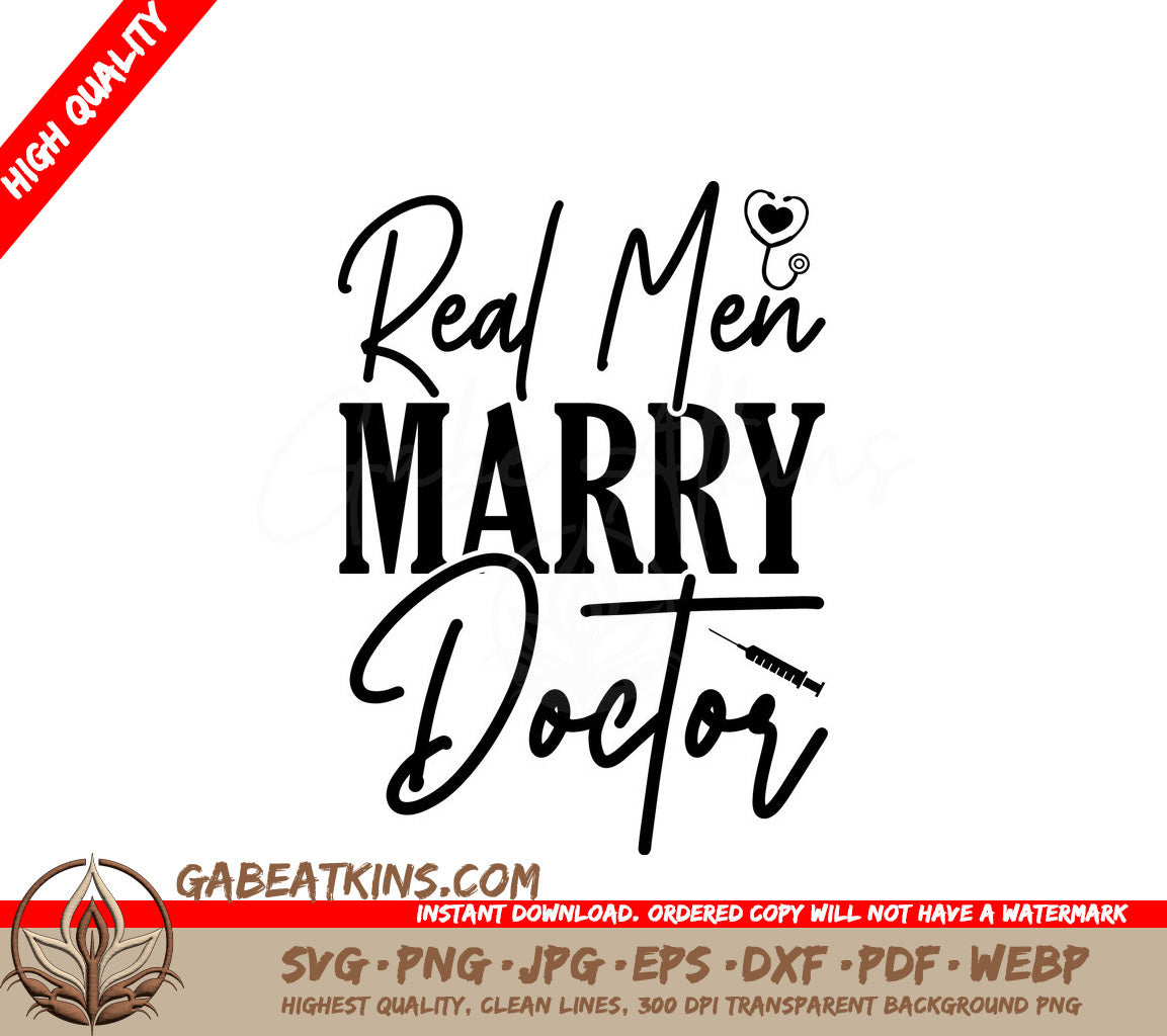 Real Men Marry Doctor SVG SVG