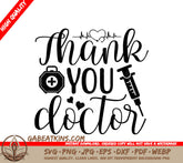 Thank You Doctor SVG Design SVG