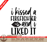 Firefighter Kiss SVG Design SVG