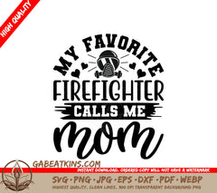 Firefighter Mom SVG Design SVG