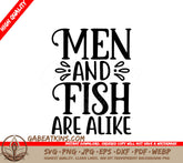 Men & Fish Alike SVG Design SVG