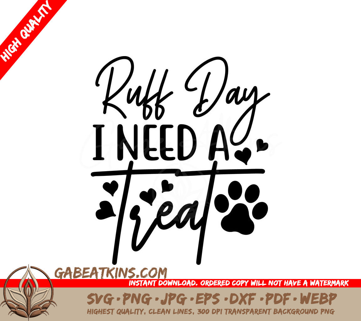 Ruff Day Treat SVG Design SVG