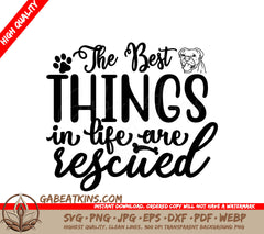 Rescued Dogs SVG Poster SVG