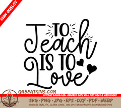 Teacher Love SVG SVG