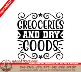 Groceries SVG Design SVG
