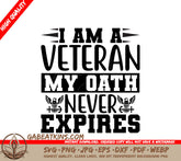 Veteran Oath Never Expires SVG SVG
