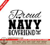 Proud Navy Boyfriend SVG SVG
