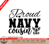 Proud Navy Cousin SVG Design SVG