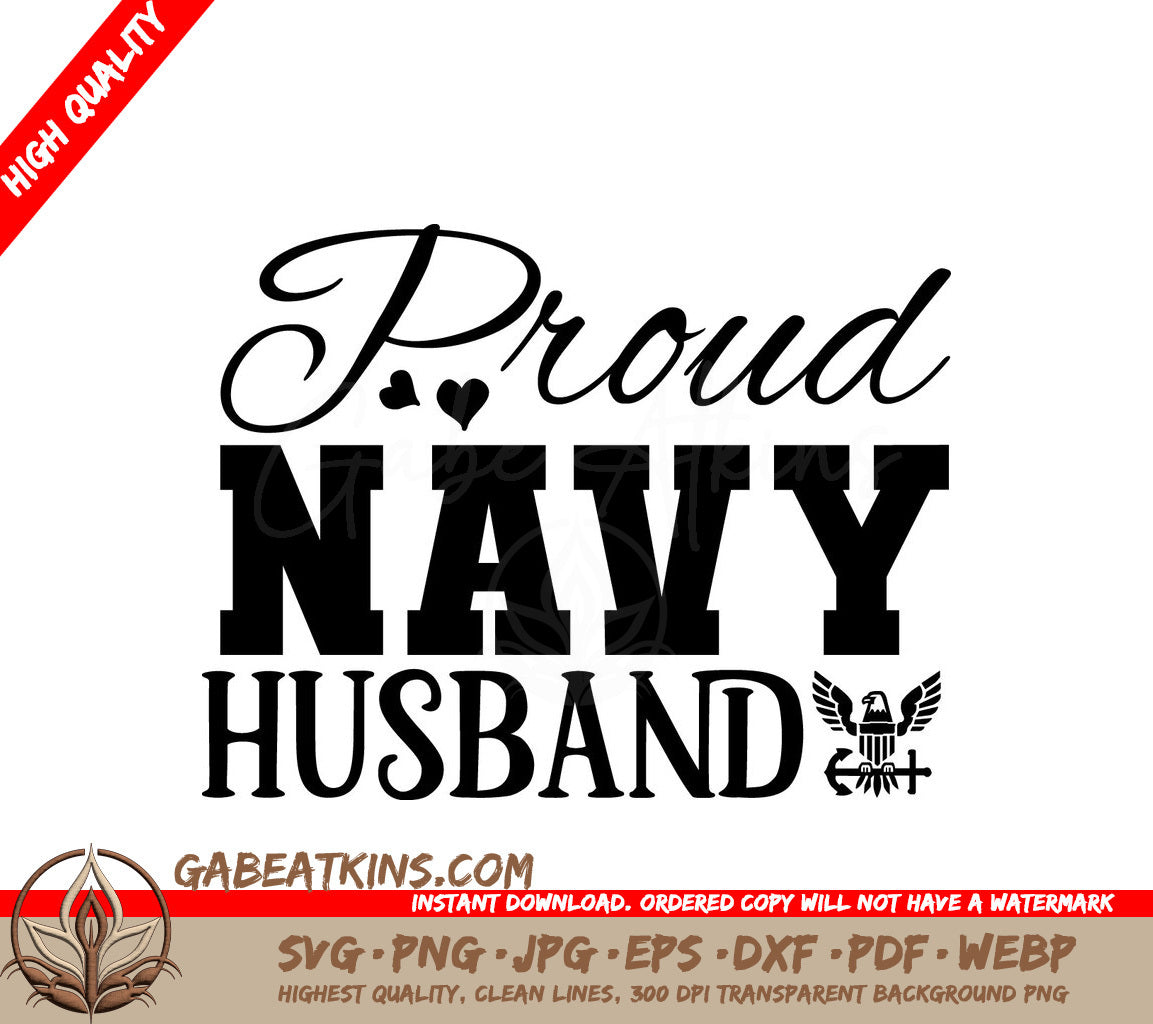 Proud Navy Husband SVG SVG