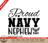 Proud Navy Nephew SVG Design SVG