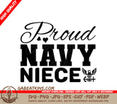 Proud Navy Niece SVG Design SVG