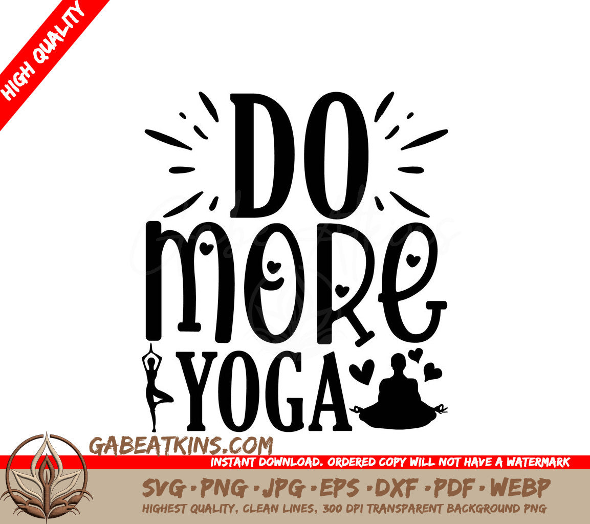 Do More Yoga SVG SVG