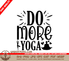 Do More Yoga SVG SVG