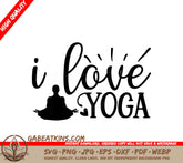 Yoga Meditation Silhouette SVG SVG
