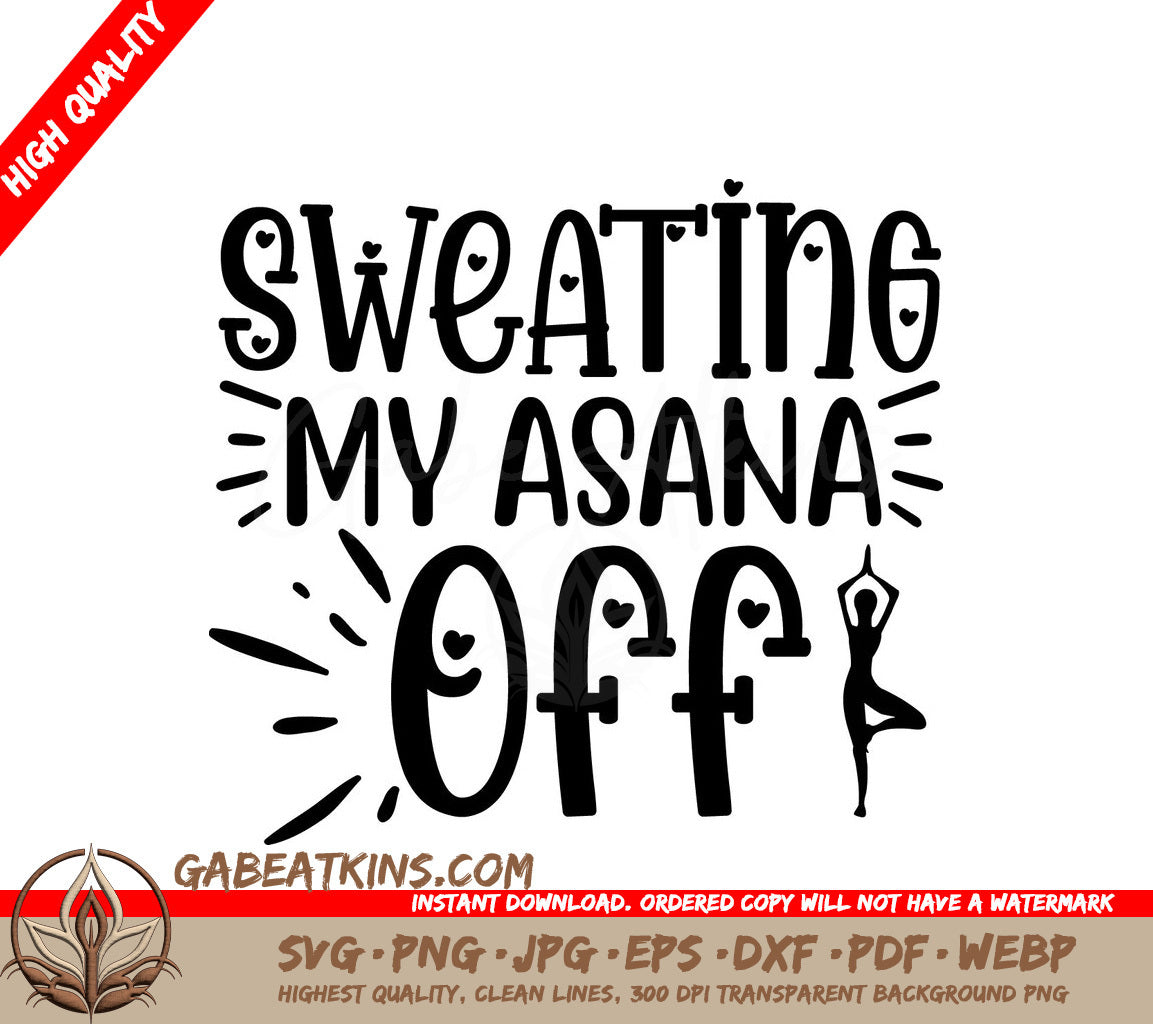 Yoga Asana SVG Design SVG