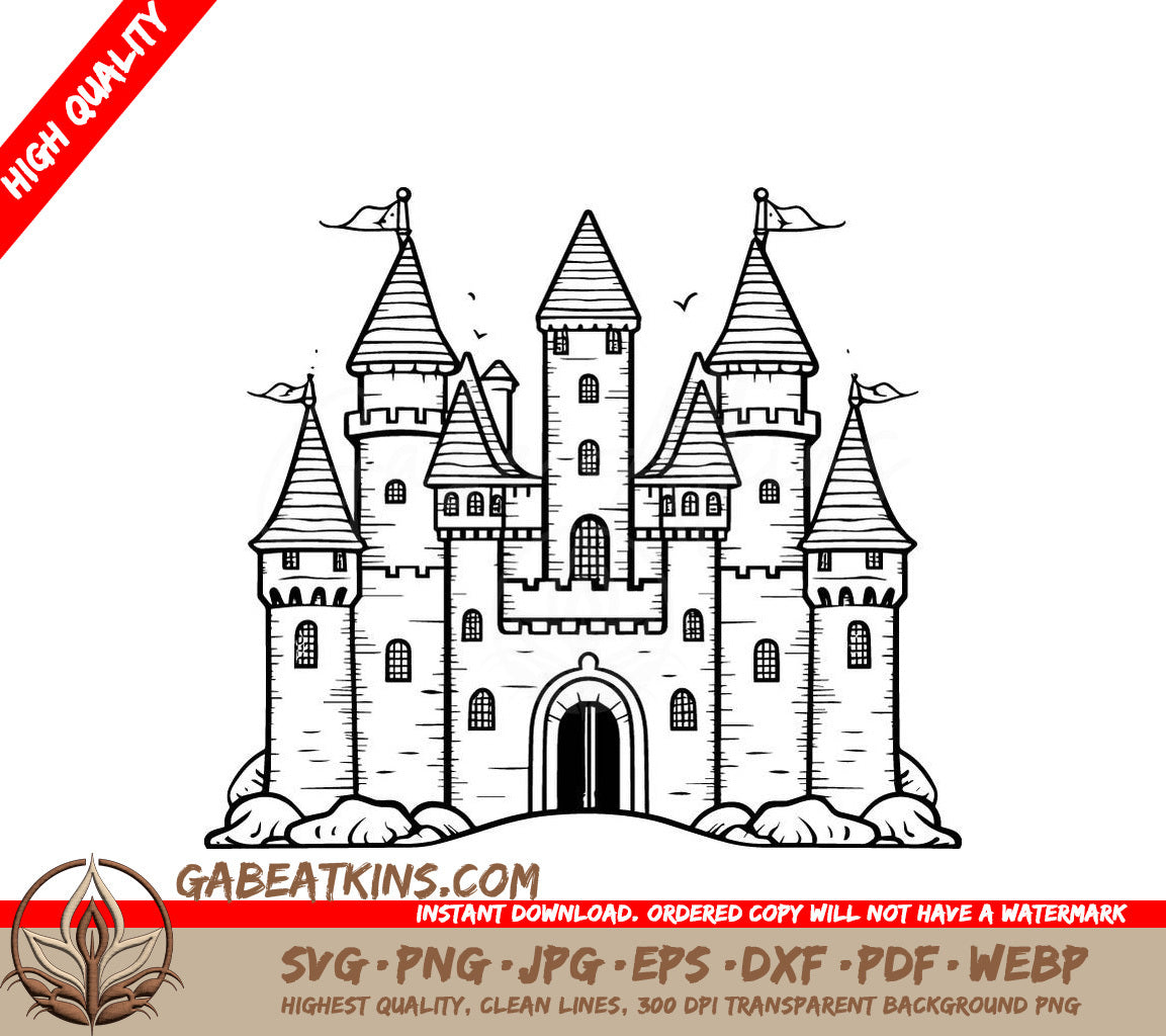 Dark Crystal Castle SVG - Drawing with Flags SVG