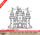 Enchanted Garden Castle SVG - Magical Journey SVG