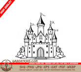 Enchanted Castle SVG -  Fantasy Illustration SVG
