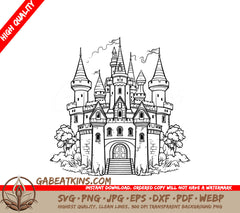 Castle with Stairs SVG - The Last Frontier Quest SVG