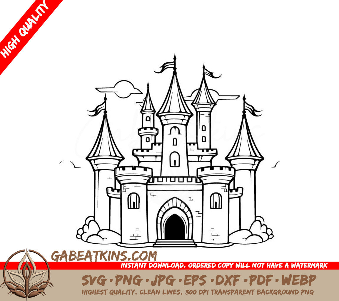 Castle Doorway SVG - Lemuria Lost Civilization SVG