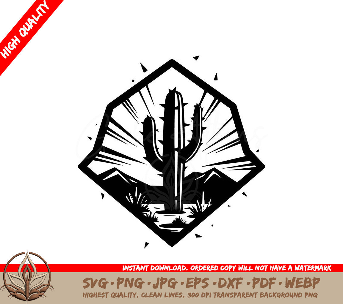 Thorny Cacti Digital Design File (SVG, PNG, JPG, AI, PDF, DXF, EPS, WebP)