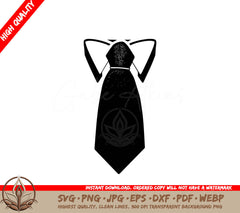 Tie Digital Design Cut File in SVG, PNG, JPG, AI, PDF, DXF, EPS and WebP Formats