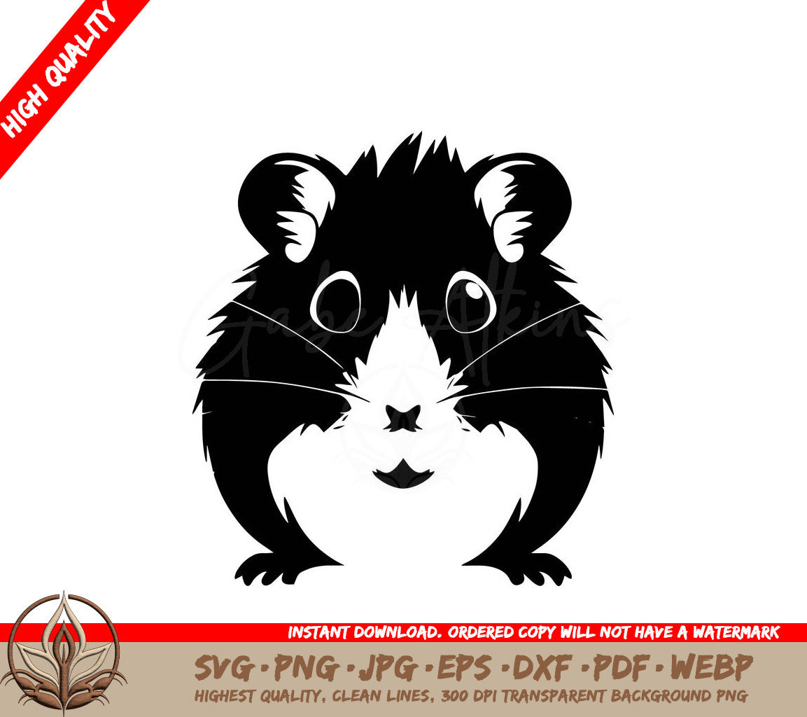 Tiny Hamster Digital Design in SVG, PNG, JPG, AI, PDF, DXF, EPS and WebP Formats